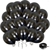 Black Balloons Latex Party Balloons, 50 Pack 12 inch Black Helium Balloons with Black Ribbon for Wedding Birthday Bridal Baby Shower Graduation Anniversary Party Supplies Decorations.