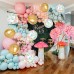 Pastel Balloons Garland Arch Kit, 117 pcs Pastel Gold Balloons in 5" 10" 18" with Colorful Confetti Balloons for Kids Birthday Wedding Bride Shower Baby Shower Unicorn Mermaid Party Decorations