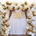 Zesliwy Gold Balloons Metallic Chrome Balloons, 12inch 50pcs Gold Metallic Party Balloons Birthday Helium Balloons for Birthday Wedding Engagement Anniversary Party Decorations.
