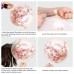 Zesliwy Rose Gold Balloons 50pcs, Rose Gold Confetti Balloons w/Ribbon, 12 Inch Latex Party Balloons for Birthday Parties Wedding Anniversary Party Decorations.