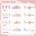 Pink White Nude Balloons Arch Kit, Double Stuffed Pastel Light Pink Cream Beige Peach White Balloon Garland Kit for Girl Baby Shower Birthday Wedding Anniversary Party Decoration