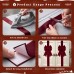 8 Pcs Burgundy Velvet Christmas Cabinet Bows Ribbons for Kitchen 78.7Inch Large Christmas Bows Pre Tied Bow with Adhesive for Cabinet Doors Xmas Tree Windows Holiday Party Gifts Decorations
