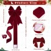 8 Pcs Burgundy Velvet Christmas Cabinet Bows Ribbons for Kitchen 78.7Inch Large Christmas Bows Pre Tied Bow with Adhesive for Cabinet Doors Xmas Tree Windows Holiday Party Gifts Decorations