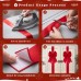 8 Pcs Large Red Velvet Christmas Cabinet Bows Ribbons for Kitchen 78.7Inch Christmas Bows Pre Tied Bow with Adhesive for Cabinet Doors Xmas Tree Windows Holiday Party Gifts Decorations