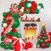 Christmas Balloons Garland Arch Kit, Xmas Red Green White Confetti Balloons with Candy Cane Foil Balloons for Christmas Party Birthday Xmas Party Decorations Christmas Balloons Garland Arch Kit, Xmas Red Green White Confetti Balloons with Candy Cane Foil Balloons for Christmas Party Birthday Xmas Party Decorations