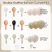 Nude Brown Balloons Arch Kit, Double Stuffed Beige Tan Light Brown Apricot Cream Balloons Garland Kit for Boho Neutral Baby Shower Bride Shower Wedding Birthday Teddy Bear Safari Party Decoration