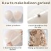 Nude Brown Balloons Arch Kit, Double Stuffed Beige Tan Light Brown Apricot Cream Balloons Garland Kit for Boho Neutral Baby Shower Bride Shower Wedding Birthday Teddy Bear Safari Party Decoration