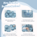 Dusty Blue Balloons Garland Kit, Double Stuffed Dark Dusty Blue Balloon Arch Different Sizes 18/12/10/5 Inch Latex Balloons for Birthday Gender Reveal Baby Shower Neutral Theme Party Decoration