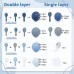 Dusty Blue Balloons Arch Kit, Double Stuffed Dark Blue Balloons Denim Baby Light Pastel Blue Balloon Garland for Baby Shower Birthday Wedding Baptism Graduation Gender Reveal Party Decoration