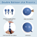 Dusty Blue Balloons Arch Kit, Double Stuffed Dark Blue Balloons Denim Baby Light Pastel Blue Balloon Garland for Baby Shower Birthday Wedding Baptism Graduation Gender Reveal Party Decoration