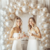 Pearl Sand White Balloons Arch Kit,Double Stuffed white Ivory Brige Cream Balloon Garland Kit Different Sizes 18/12/10/5 inch White Sand Latex Balloons for Wedding Engagement Baby Shower Birthday Bachelorette Party Decorations