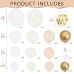 Sand White Gold Balloon Arch Kit,Light White Ivory Beige Nude Balloons and Chrome Gold with Confetti Balloon Garland for Neutral Birthday Wedding Engagement Bridal Shower Boho Party Decorations