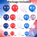 Red Blue White Balloon Arch Kit,Navy Pearl Blue Balloon Dark Blue Red White Balloons Garland with Confetti for 4th of July Patriotic Day Sports Nautical Graduation Birthday Party Decoration Red Blue White Balloon Arch Kit,Navy Pearl Blue Balloon Dark Blue Red White Balloons Garland with Confetti for 4th of July Patriotic Day Sports Nautical Graduation Birthday Party Decoration