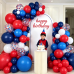 Red Blue White Balloon Arch Kit,Navy Pearl Blue Balloon Dark Blue Red White Balloons Garland with Confetti for 4th of July Patriotic Day Sports Nautical Graduation Birthday Party Decoration Red Blue White Balloon Arch Kit,Navy Pearl Blue Balloon Dark Blue Red White Balloons Garland with Confetti for 4th of July Patriotic Day Sports Nautical Graduation Birthday Party Decoration