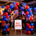 Red Blue Black Balloons Set,50pcs 12inch Dark Royal Blue Black Red Latex Balloon with Confetti Balloon for Graduation Anniversary Man Birthday Party Decoration