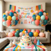 Boho Rainbow Balloons,50pcs 12inch Assorted Colors Retro Orange Yellow Blue Balloon Teal Blue Blush Light Orange Balloon Colorful Confetti Balloon for Birthday Wedding Sunshine Party Decor Boho Rainbow Balloons,50pcs 12inch Assorted Colors Retro Orange Yellow Blue Balloon Teal Blue Blush Light Orange Balloon Colorful Confetti Balloon for Birthday Wedding Sunshine Party Decor