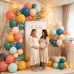 Boho Rainbow Balloons,50pcs 12inch Assorted Colors Retro Orange Yellow Blue Balloon Teal Blue Blush Light Orange Balloon Colorful Confetti Balloon for Birthday Wedding Sunshine Party Decor Boho Rainbow Balloons,50pcs 12inch Assorted Colors Retro Orange Yellow Blue Balloon Teal Blue Blush Light Orange Balloon Colorful Confetti Balloon for Birthday Wedding Sunshine Party Decor