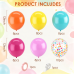 Rainbow Balloons Set,50pcs 12inch Assorted Colorful Balloons Orange Yellow Hot Pink Balloons Teal Blue Dark Pink Balloon with Colorful Confetti Balloon for Birthday Wedding Summer Party Decor Rainbow Balloons Set,50pcs 12inch Assorted Colorful Balloons Orange Yellow Hot Pink Balloons Teal Blue Dark Pink Balloon with Colorful Confetti Balloon for Birthday Wedding Summer Party Decor