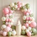 Pink Pearl White Ivory Lime Green Balloon Arch Kit, Double Stuffed Dark/Pastel Pink and Pearl Cream Beige Balloons Metallic Lime Green Balloon, for Wedding Bridal Shower Fairy Birthday Decor Pink Pearl White Ivory Lime Green Balloon Arch Kit, Double Stuffed Dark/Pastel Pink and Pearl Cream Beige Balloons Metallic Lime Green Balloon, for Wedding Bridal Shower Fairy Birthday Decor