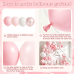 Pearl Pink White and Bows Balloons Arch Kit, Double Stuffed, Latex Light/Pastel/Maca/Pearl Pink and White Balloon, for Valentine's Day Princess Birthday Wedding Coquette Party Decor Pearl Pink White and Bows Balloons Arch Kit, Double Stuffed, Latex Light/Pastel/Maca/Pearl Pink and White Balloon, for Valentine's Day Princess Birthday Wedding Coquette Party Decor