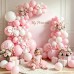Pearl Pink White and Bows Balloons Arch Kit, Double Stuffed, Latex Light/Pastel/Maca/Pearl Pink and White Balloon, for Valentine's Day Princess Birthday Wedding Coquette Party Decor Pearl Pink White and Bows Balloons Arch Kit, Double Stuffed, Latex Light/Pastel/Maca/Pearl Pink and White Balloon, for Valentine's Day Princess Birthday Wedding Coquette Party Decor