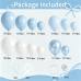 Zesliwy Pearl Blue White and Bows Balloons Arch Kit, Double Stuffed, Latex Pastel/Light/Maca Blue White Balloon Pearl Blue Balloons Arch, for Birthday Wedding Bridal Shower Gender Reveal Party Decor Zesliwy Pearl Blue White and Bows Balloons Arch Kit, Double Stuffed, Latex Pastel/Light/Maca Blue White Balloon Pearl Blue Balloons Arch, for Birthday Wedding Bridal Shower Gender Reveal Party Decor