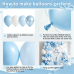 Zesliwy Pearl Blue White and Bows Balloons Arch Kit, Double Stuffed, Latex Pastel/Light/Maca Blue White Balloon Pearl Blue Balloons Arch, for Birthday Wedding Bridal Shower Gender Reveal Party Decor Zesliwy Pearl Blue White and Bows Balloons Arch Kit, Double Stuffed, Latex Pastel/Light/Maca Blue White Balloon Pearl Blue Balloons Arch, for Birthday Wedding Bridal Shower Gender Reveal Party Decor