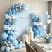 Zesliwy Pearl Blue White and Bows Balloons Arch Kit, Double Stuffed, Latex Pastel/Light/Maca Blue White Balloon Pearl Blue Balloons Arch, for Birthday Wedding Bridal Shower Gender Reveal Party Decor Zesliwy Pearl Blue White and Bows Balloons Arch Kit, Double Stuffed, Latex Pastel/Light/Maca Blue White Balloon Pearl Blue Balloons Arch, for Birthday Wedding Bridal Shower Gender Reveal Party Decor