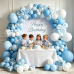 Zesliwy Pearl Blue White and Bows Balloons Arch Kit, Double Stuffed, Latex Pastel/Light/Maca Blue White Balloon Pearl Blue Balloons Arch, for Birthday Wedding Bridal Shower Gender Reveal Party Decor Zesliwy Pearl Blue White and Bows Balloons Arch Kit, Double Stuffed, Latex Pastel/Light/Maca Blue White Balloon Pearl Blue Balloons Arch, for Birthday Wedding Bridal Shower Gender Reveal Party Decor