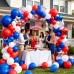 Red White and Blue Balloons Arch Kit with Star, Patriotic Decor Dark Blue Red White Balloons with Silver Star Balloon, for 4th of July Memorial Veterans Day Graduation Birthday Decor Red White and Blue Balloons Arch Kit with Star, Patriotic Decor Dark Blue Red White Balloons with Silver Star Balloon, for 4th of July Memorial Veterans Day Graduation Birthday Decor