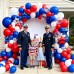 Red White and Blue Balloons Arch Kit with Star, Patriotic Decor Dark Blue Red White Balloons with Silver Star Balloon, for 4th of July Memorial Veterans Day Graduation Birthday Decor Red White and Blue Balloons Arch Kit with Star, Patriotic Decor Dark Blue Red White Balloons with Silver Star Balloon, for 4th of July Memorial Veterans Day Graduation Birthday Decor