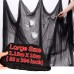 Halloween Black Spooky Creepy Cloth: 85*394Inch Giant Scary Gauze Cheesecloth for Hallowen Theme Party Hoouse Doorway Window Wall Outdoor Decorations…