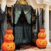 Halloween Black Spooky Creepy Cloth: 85*394Inch Giant Scary Gauze Cheesecloth for Hallowen Theme Party Hoouse Doorway Window Wall Outdoor Decorations…