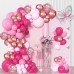 Pink Valentine's Balloons Garland Arch Kit,154pcs Hot Red Pink Light Pink Rose Gold Confetti Balloons for Valentine's Day Girl Women Bridal Shower Mother's Day Wedding Birthday Party Decorations