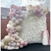 Sand White Fog Pink Balloons Garland, 144pcs Blush Beige White Neutral Pink Balloons for Princess Girls Baby Shower Bridal Shower Wedding Birthday Boho Party Decorations