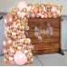 Rose Gold Balloons Garland Arch Kit, 154pcs Rose Gold Pink White Confetti Balloons for Women Girls Princess Engagement Bridal Shower Wedding Bachelorette Brithday Party Decoration…