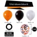 Halloween Latex Balloons 70Pack, 12inch Black Orange White Confetti Halloween Ballons for Halloween Birthday Hocus Pocus Party Decorations