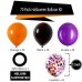 70 Pack Halloween Party Balloons,12inch Black Purple Orange Confetti Halloween Ballons Garland Kit for Halloween Birthday Hocus Pocus Party Decorations