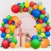 Fiesta Balloons Garland Arch Kit,117pcs Rianbow Confetti Balloons in 4 Size 18"12"10"5" Latex Balloons for Birthday Party Carnival Circus Fiesta Wedding Party Decorations.