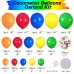 Fiesta Balloons Garland Arch Kit,117pcs Rianbow Confetti Balloons in 4 Size 18"12"10"5" Latex Balloons for Birthday Party Carnival Circus Fiesta Wedding Party Decorations.