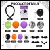 Halloween Balloons Garland Kit, 123pcs Black Purple Orange Green Dot Balloons with 3D Bat Stikcer Spider Web for Halloween Theme Party Supplies Decorations